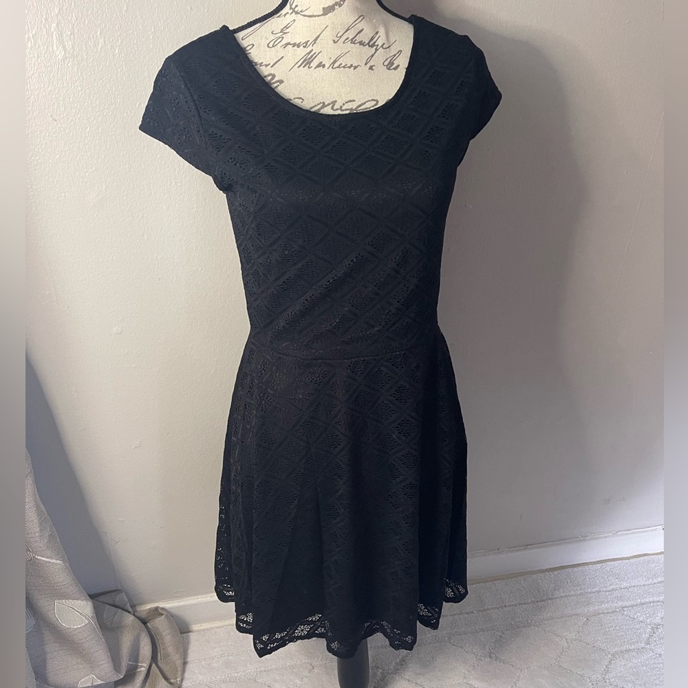 Black Tshirt Skater Dress